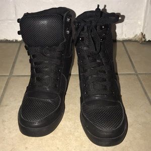 Hightop wedge sneakers